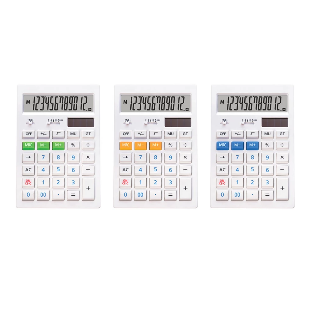 Galda kalkulators 12 cipariem - White CC-352 Classic, assorti