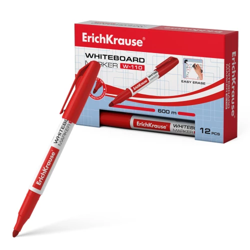 Marķieris tāfelēm ErichKrause W-110, sarkans
