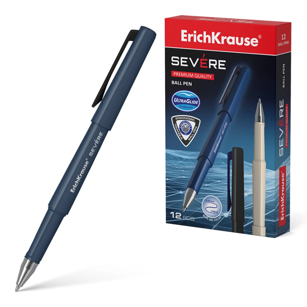 Kugļu pildspalva - Severe Stick Classic 0.7, Super Glide Technology, tintes krāsa - zila, sortimentā