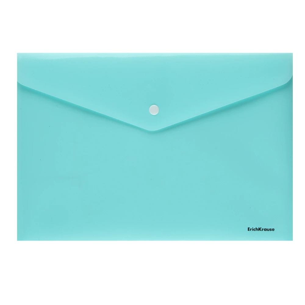 Папка-конверт на кнопке А4 - Diagonal Pastel Mint