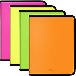 A4+ mapīte ar rāvējslēdzēju piezīmju grāmatiņām Matt Neon (asorti)