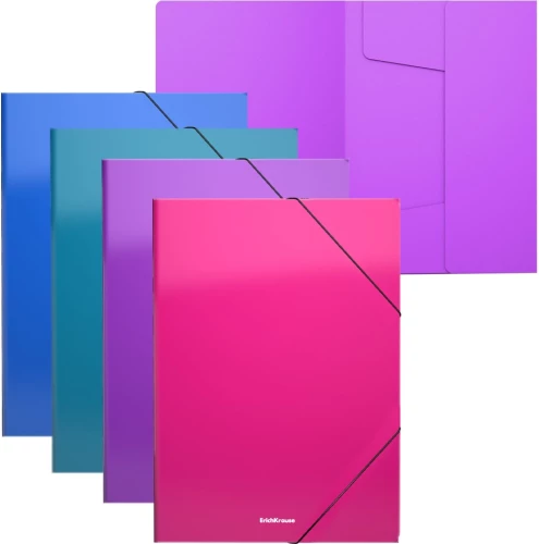 A4 mapīte ar gumijām Matt Vivid (asorti)