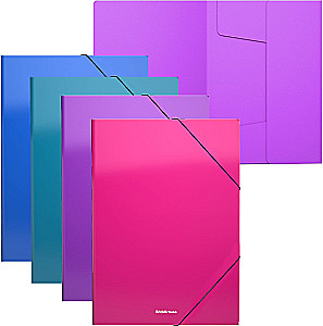 A4 mapīte ar gumijām Matt Vivid (asorti)