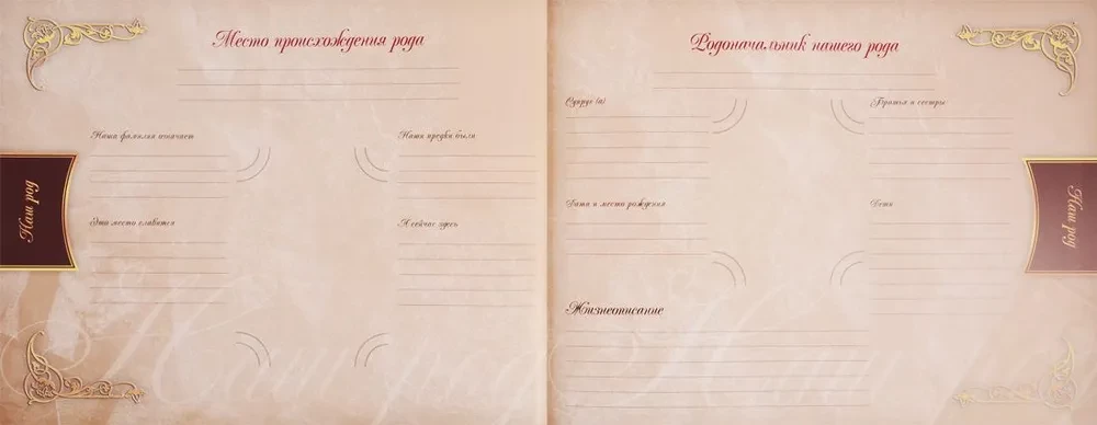 Родословная книга нашей семьи
