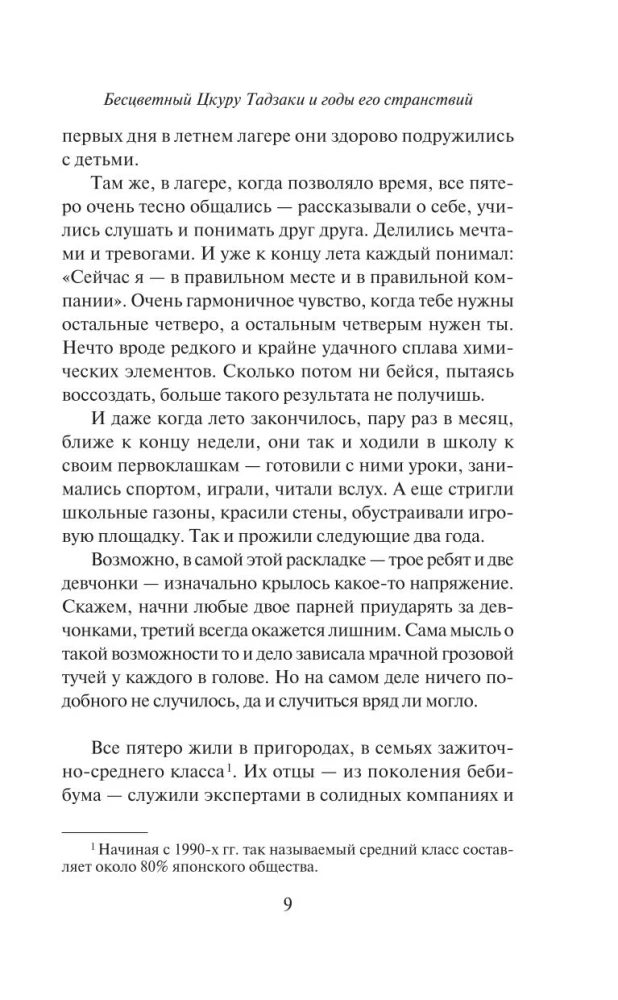 Бесцветный Цкуру Тадзаки и годы его странствий