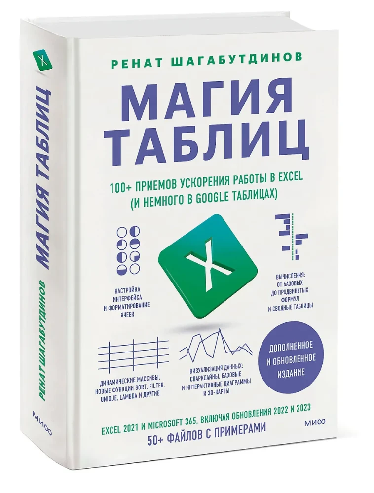 Магия таблиц. 100+ приемов ускорения работы в Excel (и немного в Google Таблицах)