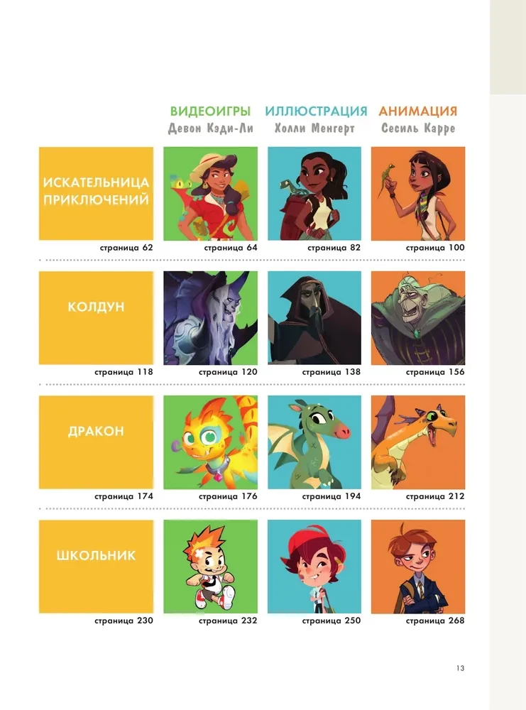 Создание персонажей для анимации, видеоигр и книжной иллюстрации