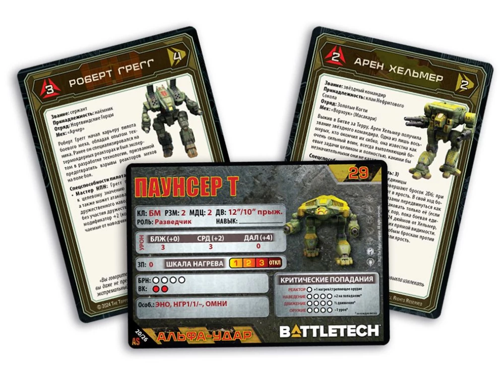 Настольная игра - BattleTech. Альфа-удар