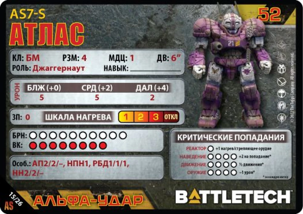 Настольная игра - BattleTech. Альфа-удар