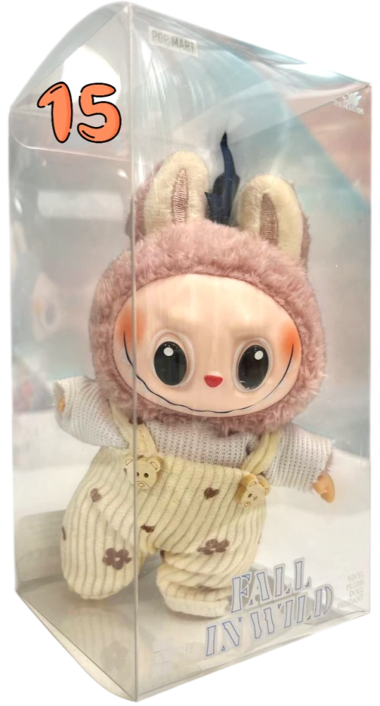 Breloks Labubu mix apģērbā (17 cm)