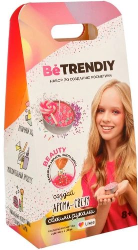 Radošais komplekts - Be TrenDIY Beauty kosmētika. Aroma svece