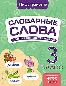 Словарные слова: комплексный тренажёр. 3 класс