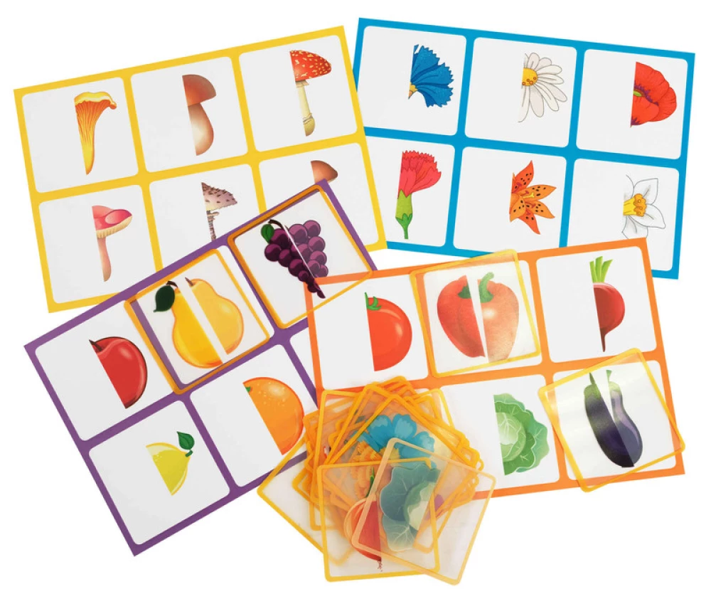 Plastmasas loto mazajiem 2+ Kas ir grozā? Atrodi pusi