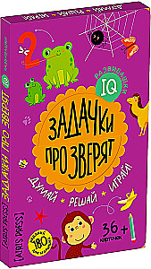 IQ attīstības uzdevumi. Uzdevumi par dzīvniekiem mapē 4+