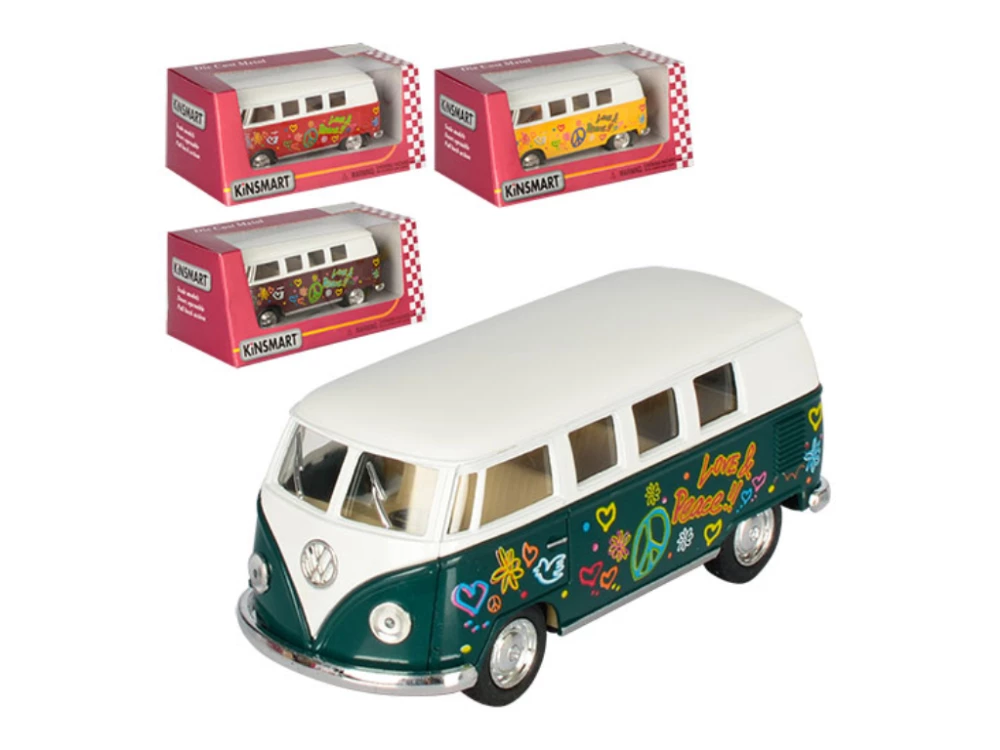 Модель автомобиля 5 1962 VW CLASSICAL BUS W/P IVORY TOP, в ассортименте