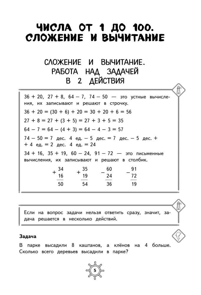 Справочник по математике. 2 класс