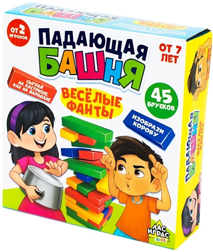 Galda spēle - Krītošā torņa. Jautrie uzdevumi