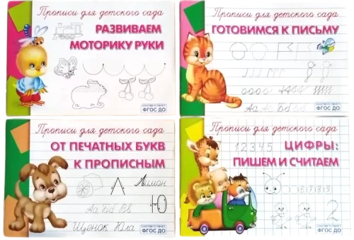 Прописи для детского сада. Готовимся к письму