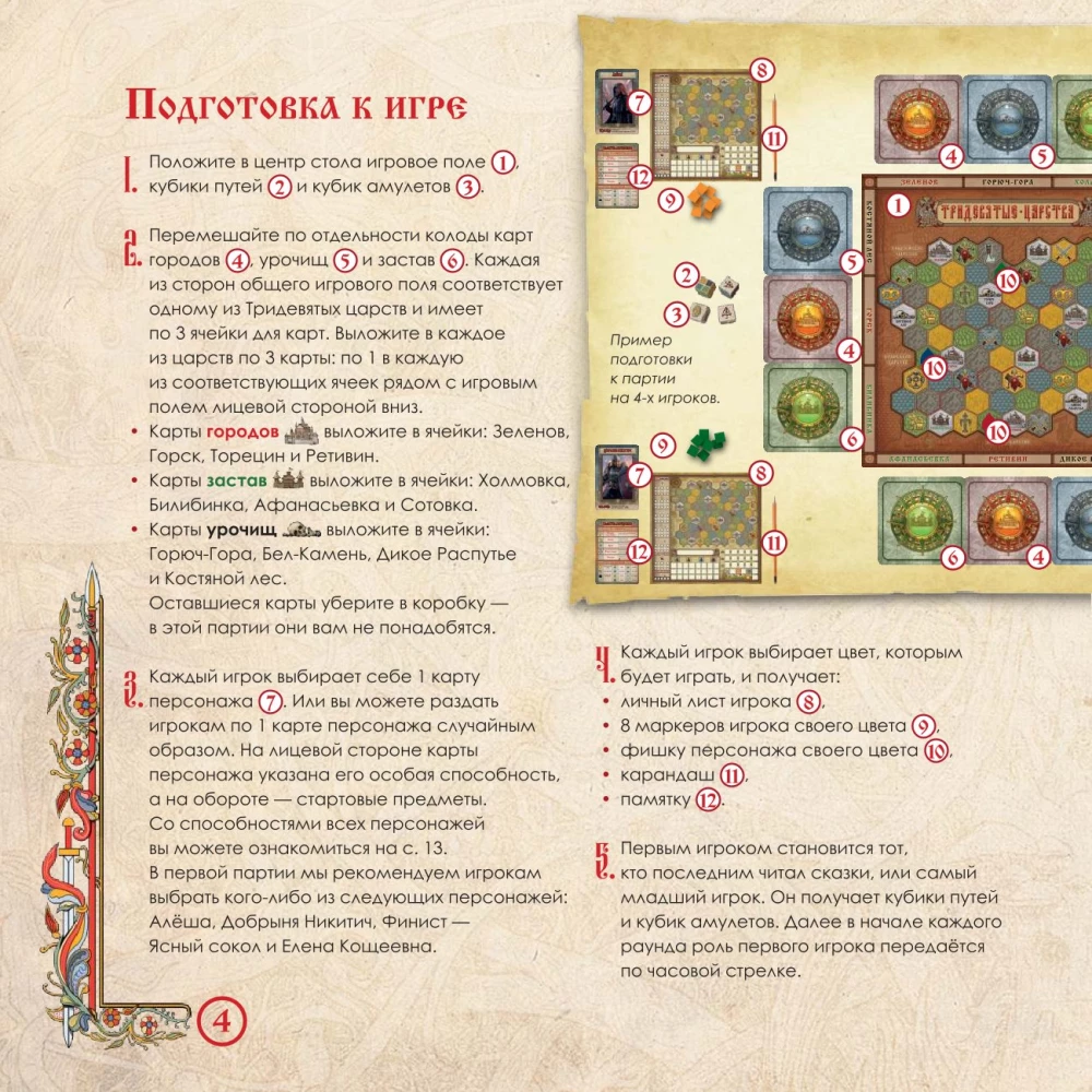 Настольная игра - Наследие старой Руси. Легенда о змее