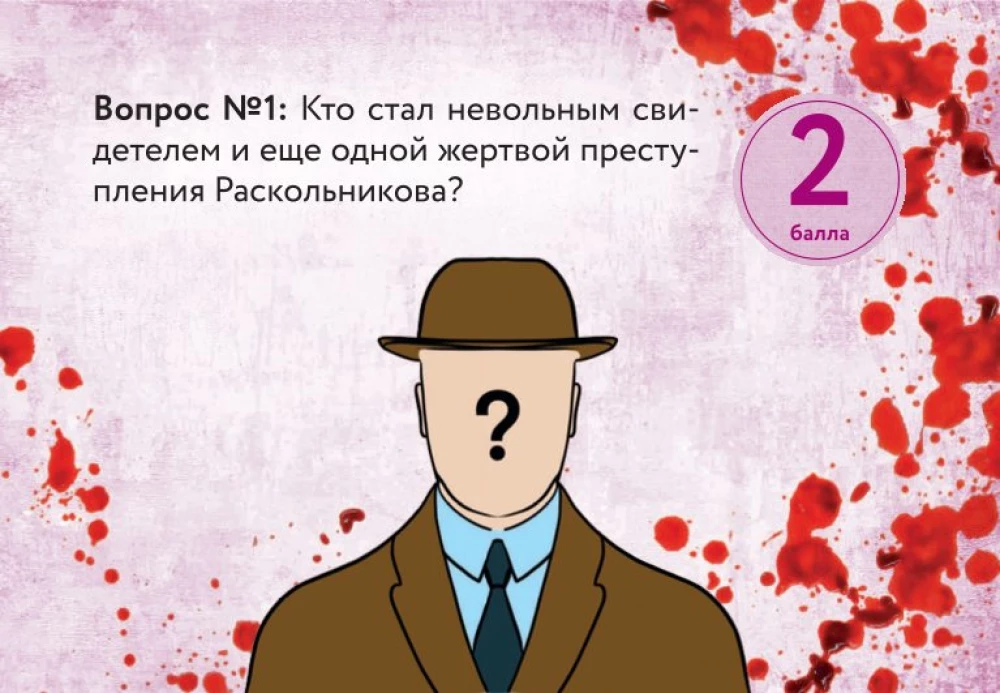 Настольная карточная игра - По следам Преступления и наказания