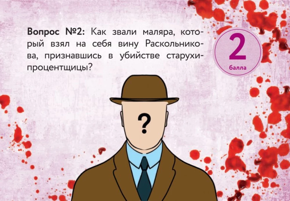 Настольная карточная игра - По следам Преступления и наказания