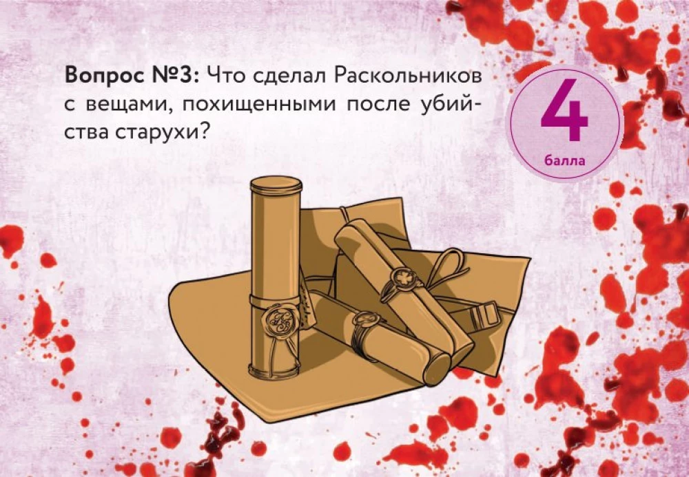 Настольная карточная игра - По следам Преступления и наказания