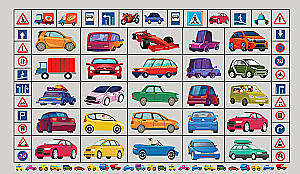 Liels uzlīmju albums. Visi visi auto