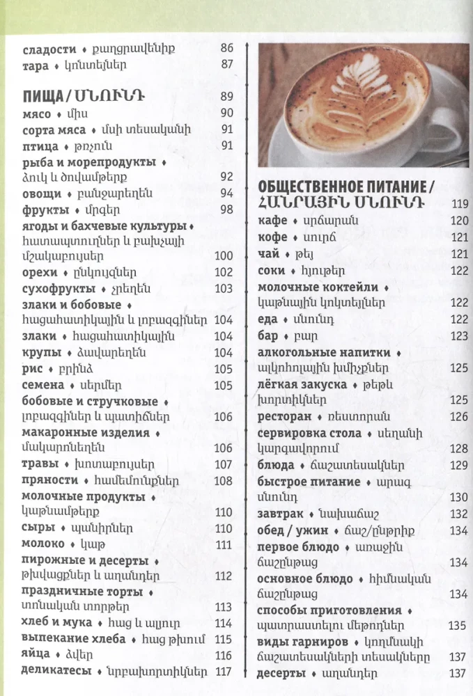 Армянско-русский визуальный словарь с транскрипцией