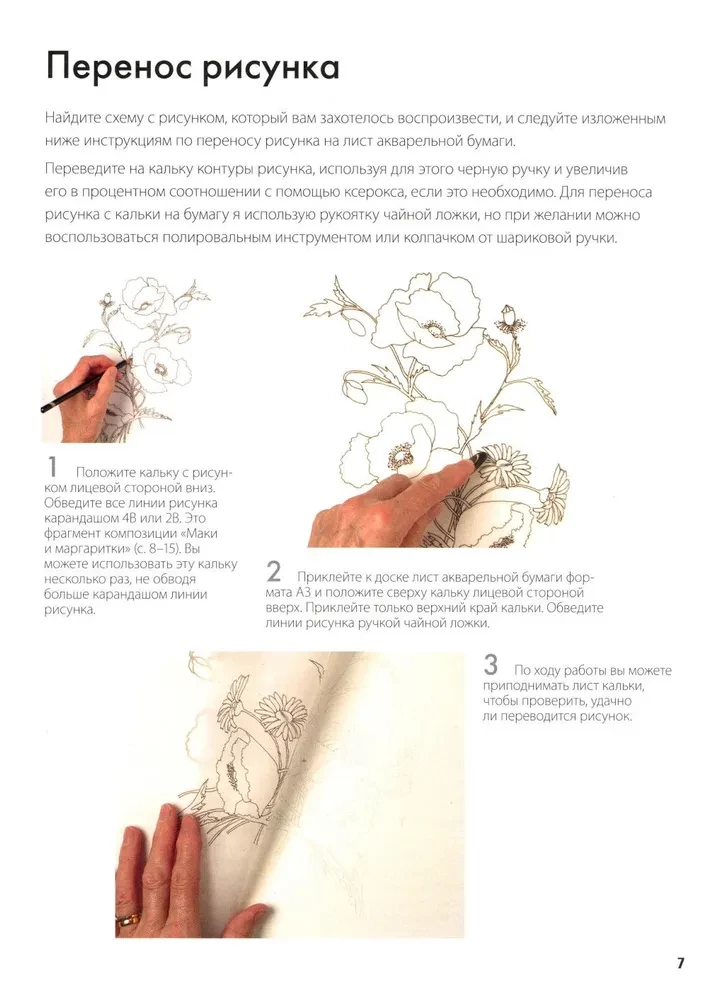 Mape ar akvareļu papīru Burvīgie ziedi. Uzzīmē ar akvareli + Brošūra (violets komplekts)