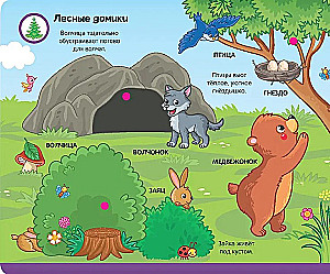 Grāmata ar lipīgām bildēm. Meža dzīvnieki