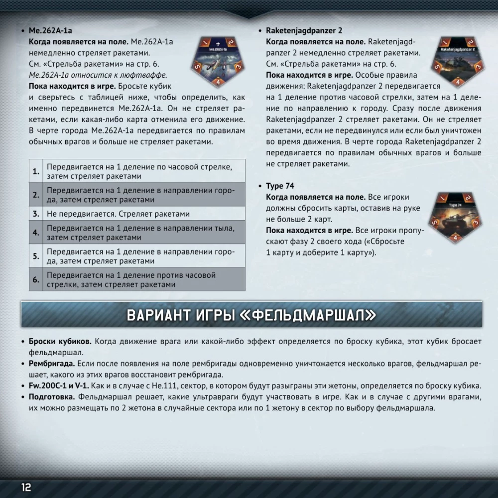 Настольная игра - War Thunder. Осада. Wunderwaffe (дополнение)