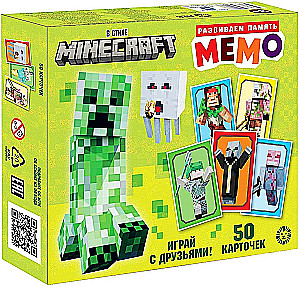Настольная игра - Мемо. В стиле Minecraft