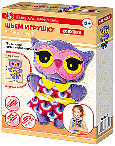 Rokdarbs - Mīkstā rotaļlieta ar rokām. Pūce