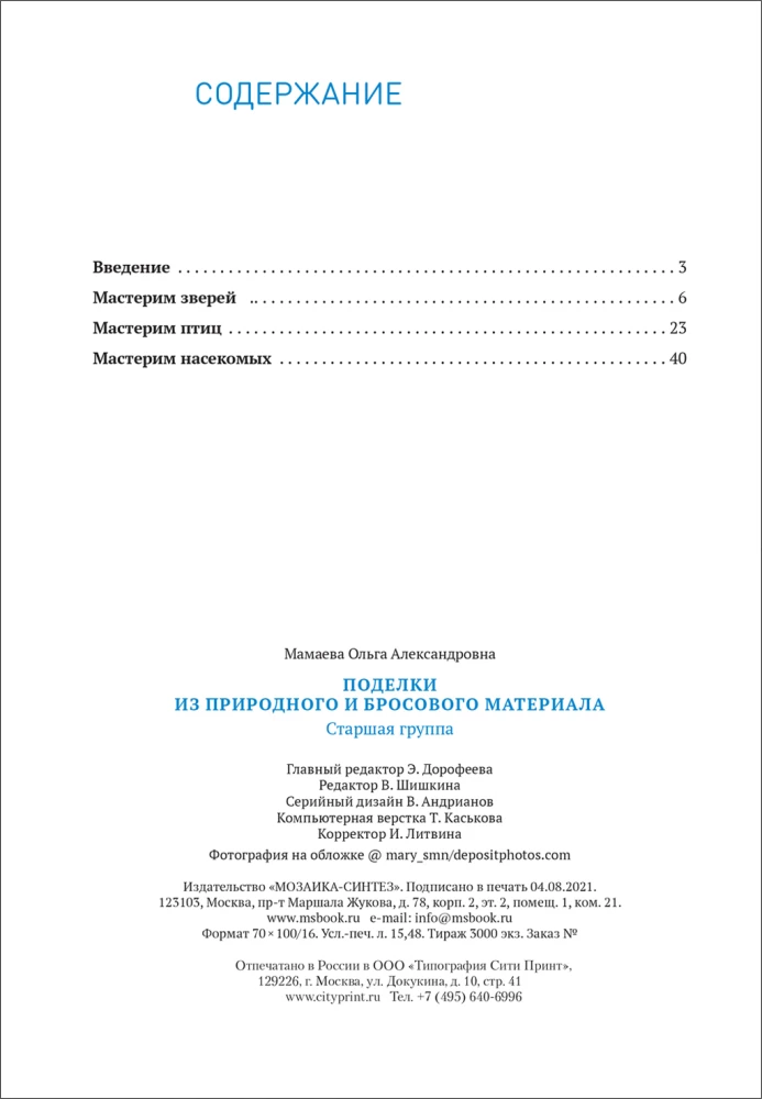 Поделки из природного и бросового материала. 5–6 лет