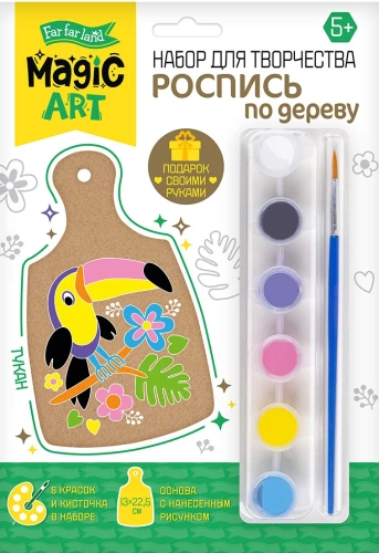 Gleznošana uz koka - Tukan