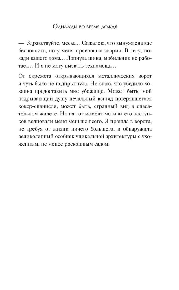 Однажды во время дождя. Одна случайная встреча может изменить жизнь