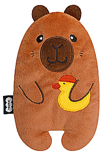 Мягкая игрушка с вишнёвыми косточками - Капибара с уточкой