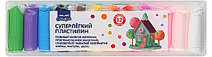 Суперлёгкий пластилин (12 цветов)