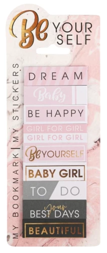 Набор стикеров закладок - Be your self, 9 шт, 30 л