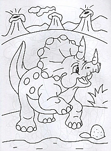 Super-puper krāsošana. Dinosauri