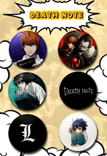 Набор значков - Аниме: Death Note