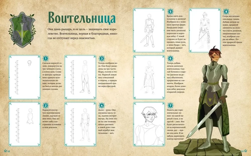 Fantāzijas varoņi. 10 modeļi zīmēšanai
