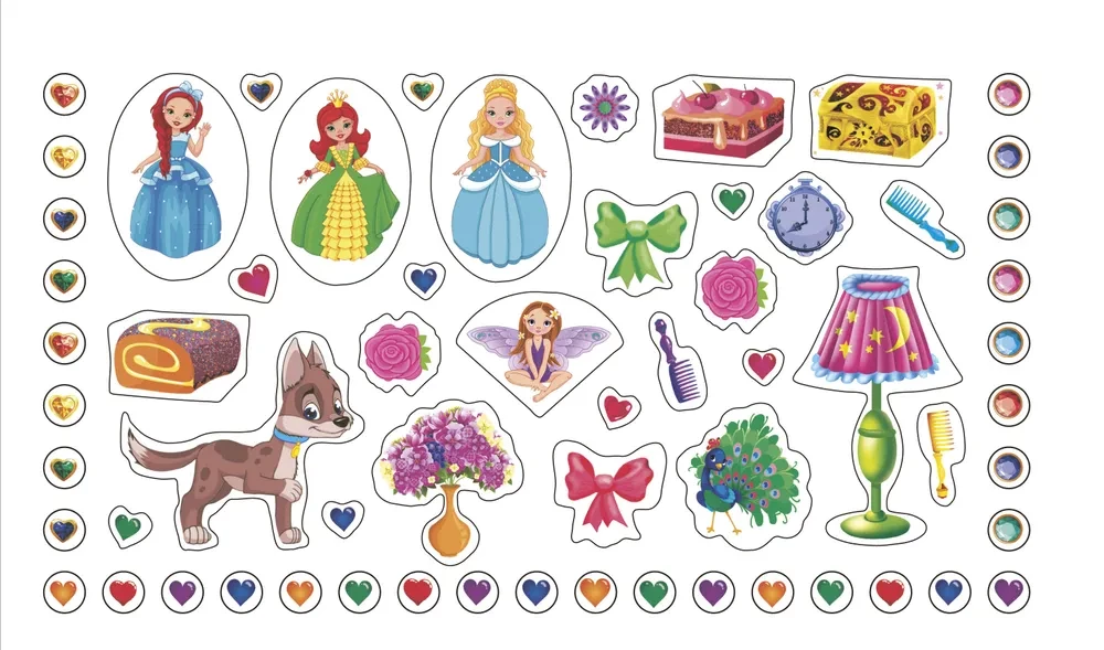 Liels uzlīmju albums. Princeses
