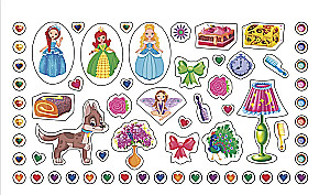 Liels uzlīmju albums. Princeses