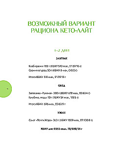 Keto-light veselīgai svara zaudēšanai. Garšīgas receptes katrai dienai
