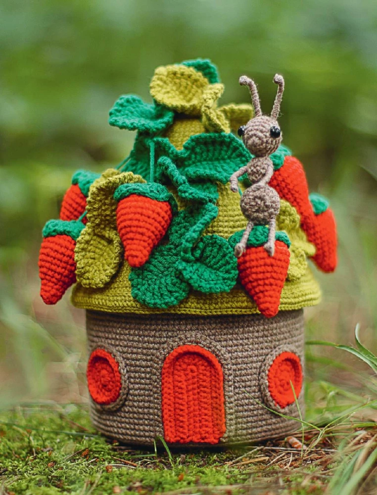 Burvju mājiņas tamborēšanā. Ekskluzīvas rotaļlietas bērniem un pieaugušajiem. Amigurumi projekts