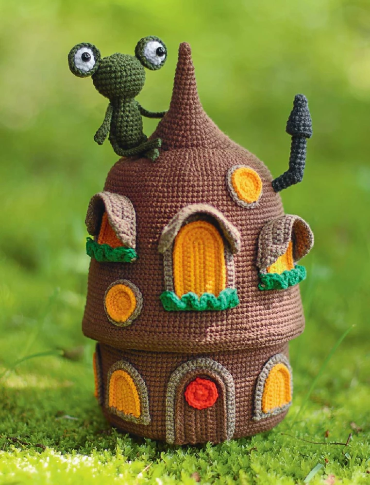 Burvju mājiņas tamborēšanā. Ekskluzīvas rotaļlietas bērniem un pieaugušajiem. Amigurumi projekts