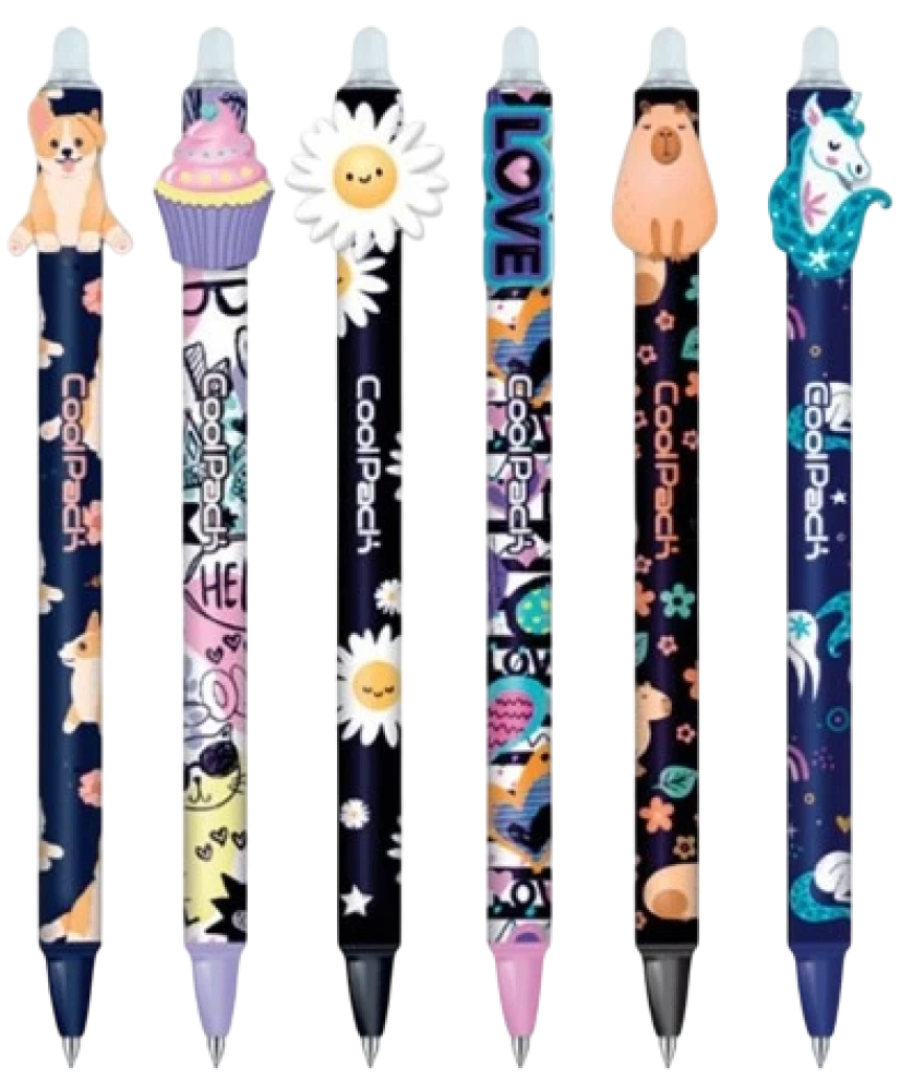 Ручка-ластик - GIRL Capibara Coolapck, 0.5мм (синяя)