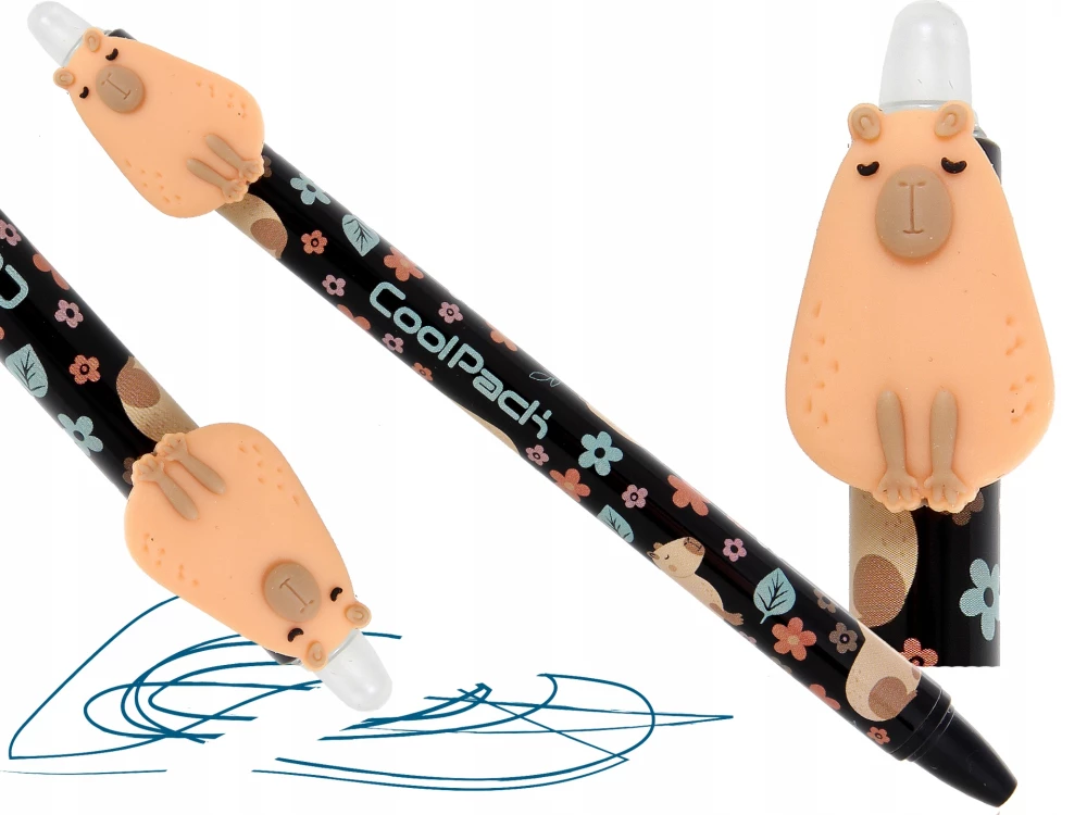 Ручка-ластик - GIRL Capibara Coolapck, 0.5мм (синяя)
