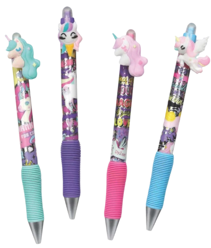 Ручка-ластик - Rainbow Unicorns, 0.7мм (синяя)